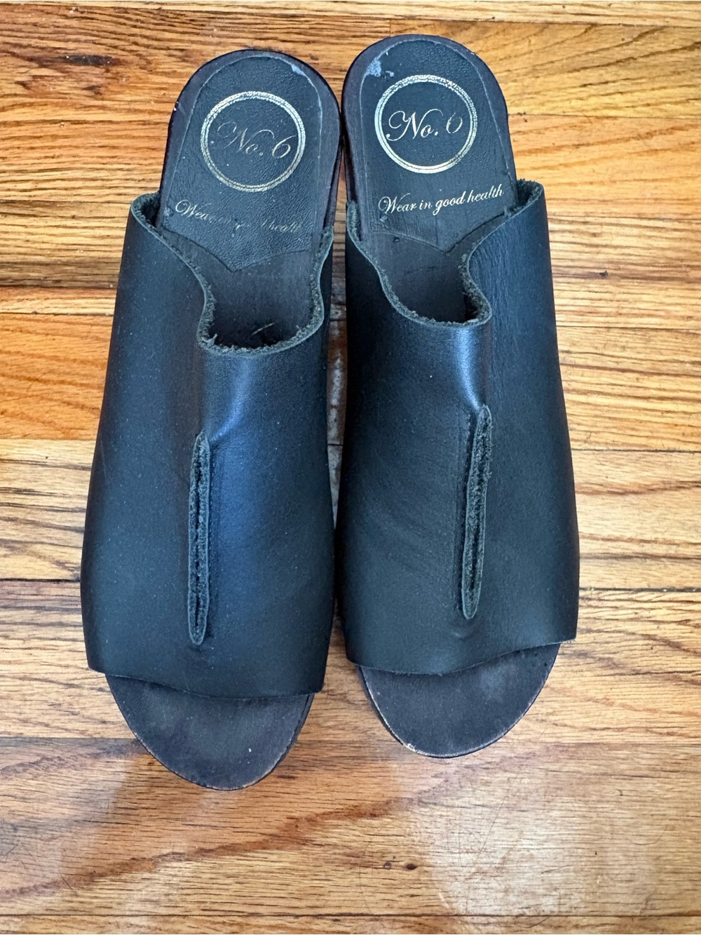 No. 6 Open Toe Platform Clogs 37 - Picture 4 of 9